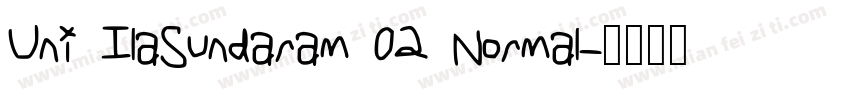 Uni IlaSundaram 02 Normal字体转换
